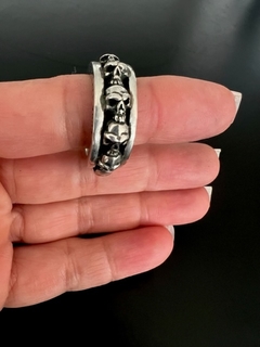 Anillo CINTA SKULL HORIZONTAL