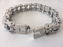 Pulsera CADENA DE MOTO plata