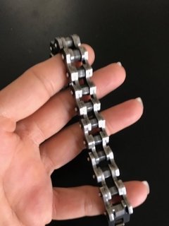 *Pulsera CADENA DE MOTO HEXAGONAL SATINADA en internet