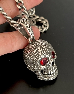 Dije CALAVERA GRABADA - CO&CO Joyeria & Diseño