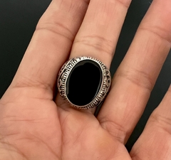 Anillo ONIX/ TURQUESA OVAL