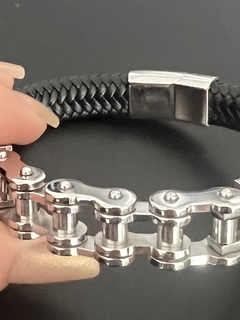 PULSERA MOTO PLATA - tienda online