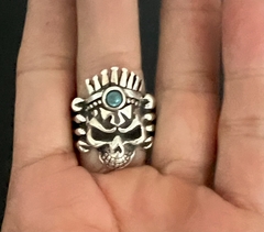 Anillo CALAVERA PENACHO & TURQUESA