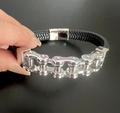 PULSERA MOTO PLATA - comprar online