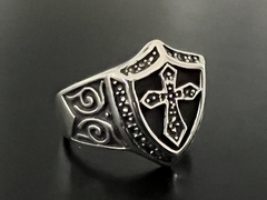 ANILLO ESCUDO CRUZ