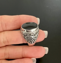 Anillo ONIX/ TURQUESA OVAL - CO&CO Joyeria & Diseño