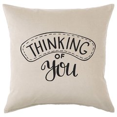 Funda de Almohadon 40x40 VH Fabrics Diseño Thinking of You