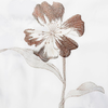 Cortina Baño Teflon Chenille Luxury Diseño Azalea Flower Chocolate