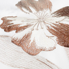 Cortina Baño Teflon Chenille Luxury Diseño Azalea Flower Chocolate