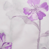 Cortina Baño Teflon Chenille Luxury Diseño Azalea Flower Purpura