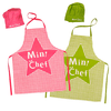 Delantal + Gorro de Cocina VH Fabrics Diseño Minicheff Estrella