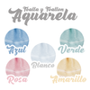 Toalla y Toallon Fantasia Hilo Color Diseño Aquarela