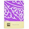 Mantel VH Fabrics Redondo 1,80 mts Diseño Arabe Violeta