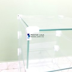 Baleiro de vidro modulado Temperado - 60x60cm - BA305 na internet