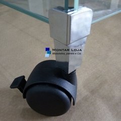 Balcão L Em Vidro Modulado Com Porta Bijuterias Para Loja BL548 - Montar Loja