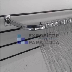 Arara Tubo Oblongo 30x100cm Para Painel Canaletado PR - Montar Loja