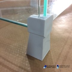 Balcão de vidro modulado em L 50x50cm - comprar online