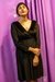Vestido Lucero - Escote cruzado en negro - comprar online