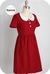 - Vestido Merlina Rojo - Podes elegir los botones - comprar online
