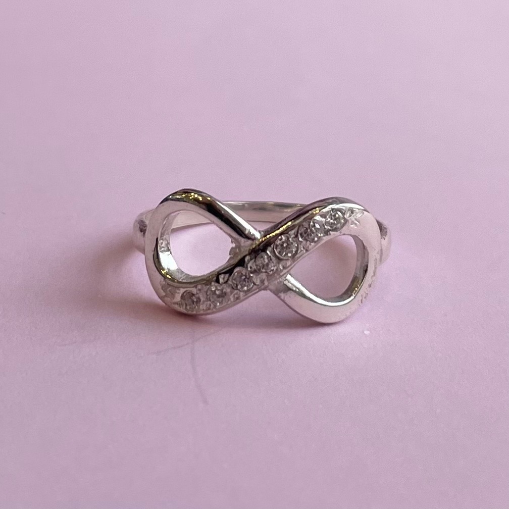 ANILLO INFINITO PLATA 925 COD 4389