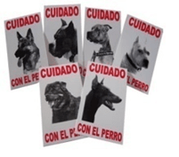 CARTEL CUIDADO CON EL PERRO