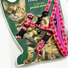 CONJUNTO ARNES CON CORREA PARA GATO ESTAMPADO FRUTA