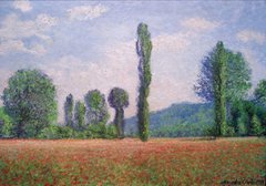 Replica - Campos de amapolas en Giverny - C. Monet 60 x 90 cm - buy online