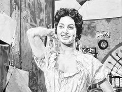 Sophia Loren en el film "l´oro di napoli" de Vittorio de Sica