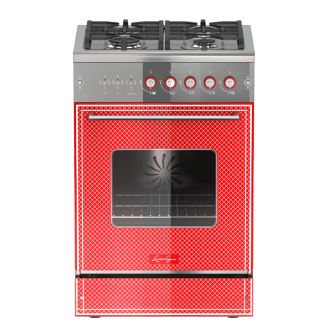 Horno A Gas Empotrable Luxor Gas Country 900 Negro Gourmet