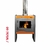 Calefactor Ñuke Wichi 60 (cobre, negro y plata) - comprar online