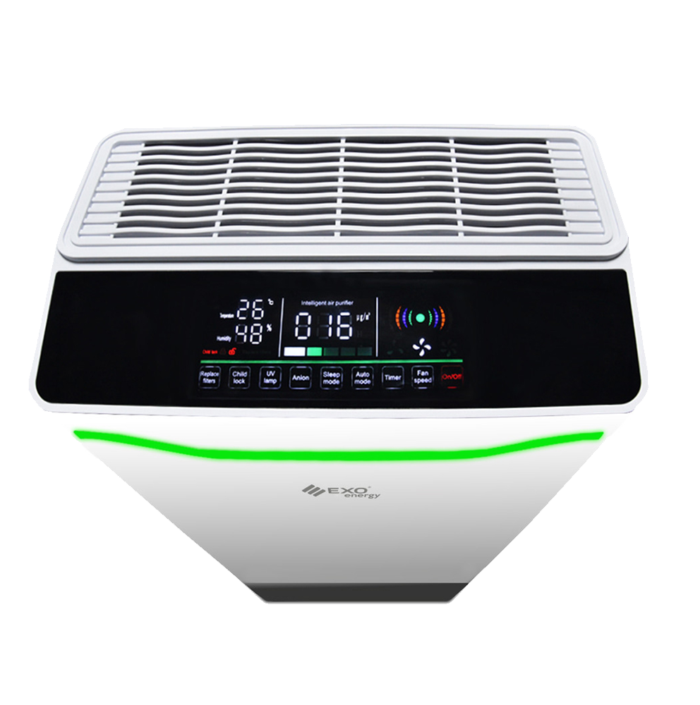 Purificador de aire con filtro HEPA, tecnología PureTech y luz ultravioleta