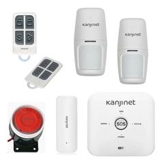 Kit De Alarma Kanjinet Kjn-alam01 Wifi Sensor Sirena Celular