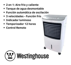 Climatizador Portatil Westinghouse Lg04-11cr 8 L Frio Calor Color Blanco - TPC Tecnologia para Chicos