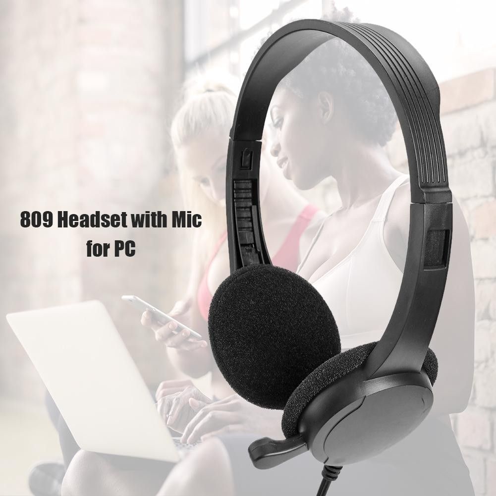 Auriculares Pc Con Microfono Regulables 3.5mm Headphone Gaming