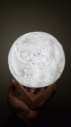 Lámpara Velador Luna Llena Led 17/18 Cm Usb Regalale La Luna - tienda online