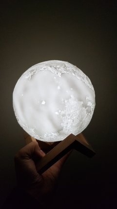 Imagen de Lámpara Velador Luna Llena Led 17/18 Cm Usb Regalale La Luna