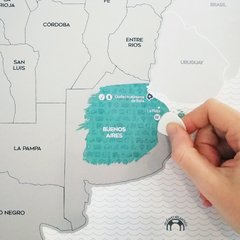 Mapa para raspar Omni Maps Argentina Incluye Púa para raspar fácil - comprar online