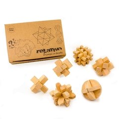 Juego De Ingenio Madera Caja X6 Instrucciones Regalo - comprar online