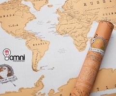 Mapa para raspar los países que ya visitaste - comprar online