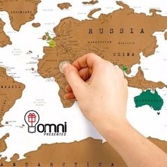 Mapa para raspar los países que ya visitaste en internet