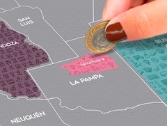 Mapa para raspar Omni Maps Argentina Incluye Púa para raspar fácil - tienda online