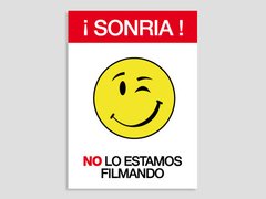 Sticker "Sonría" en internet