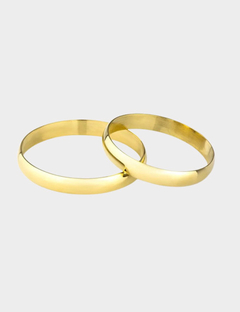 Par de Alianças de Casamento em Ouro 18K