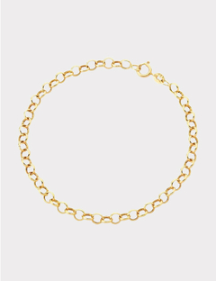 Pulseira elo português Ouro amarelo 18k