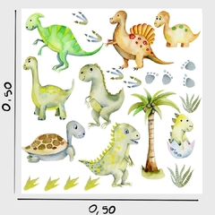 DINOS BEBE 50 cm x 50 cm - comprar online