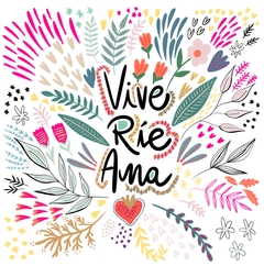 VIVE, RIE, AMA (1m x 1m) - comprar online