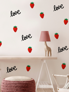 Love frutillas 50x100 - comprar online