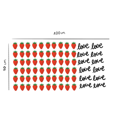 Love frutillas 50x100 en internet