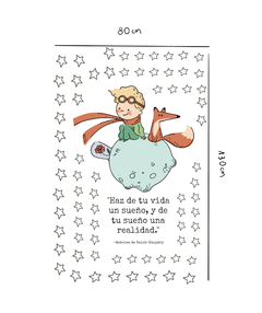 El Principito con frase - (0,80m x 1,30m) - comprar online