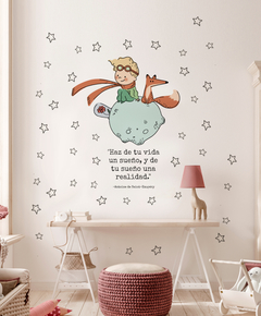 El Principito con frase - (0,80m x 1,30m)